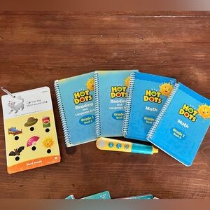 Hot Dots Reading and Math Books with Pen 1st Grade bundle